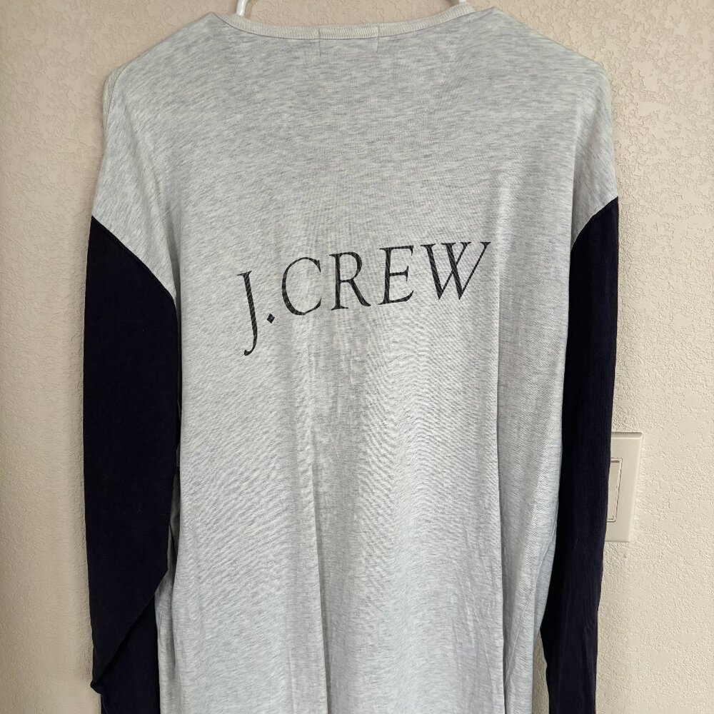 J.Crew quarter-button baseball jersey
